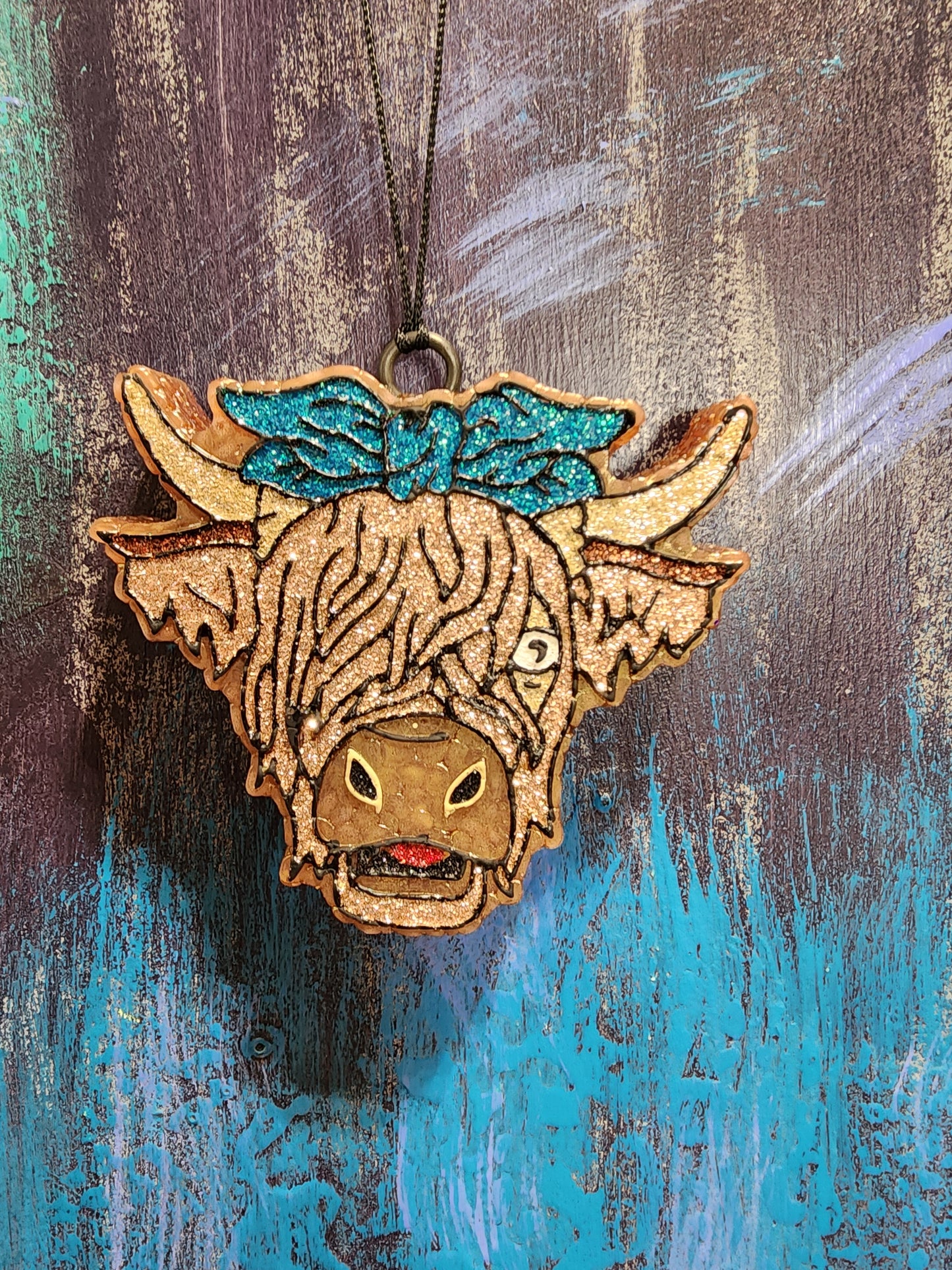 Highland Cow w/bow