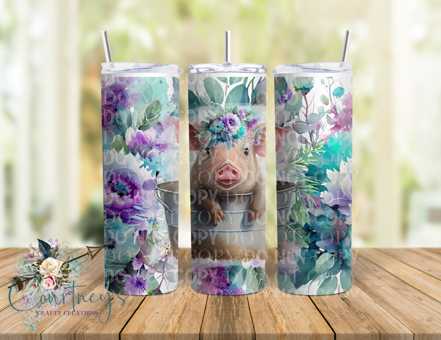 Floral Washtub