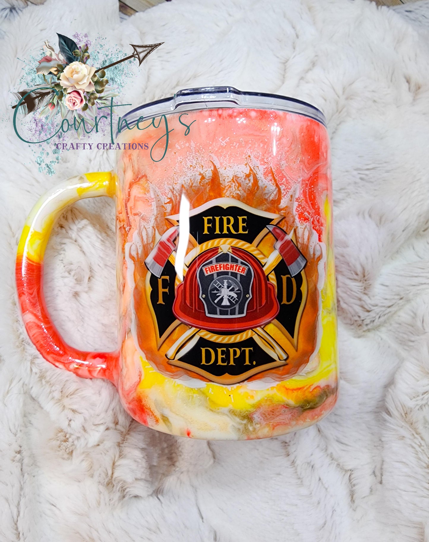 Fire Dept Ink Swirl