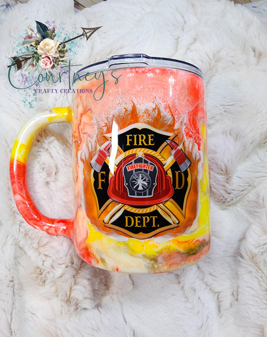 Fire Dept Ink Swirl