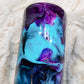 Purple ink swirl