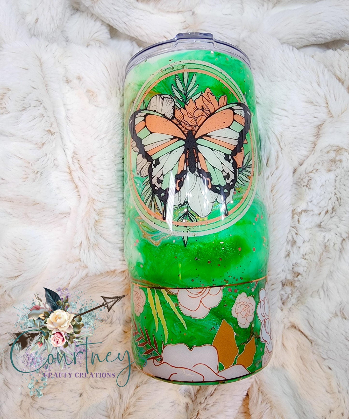 Butterfly ink swirl
