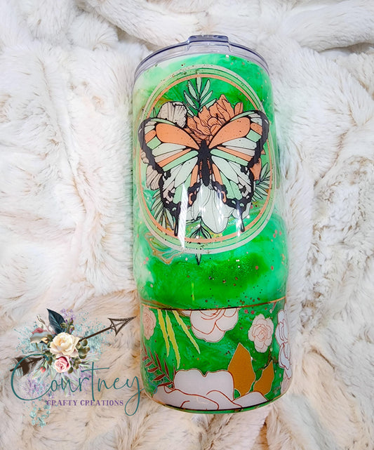 Butterfly ink swirl