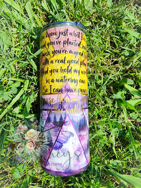 Flowers grow in the valley