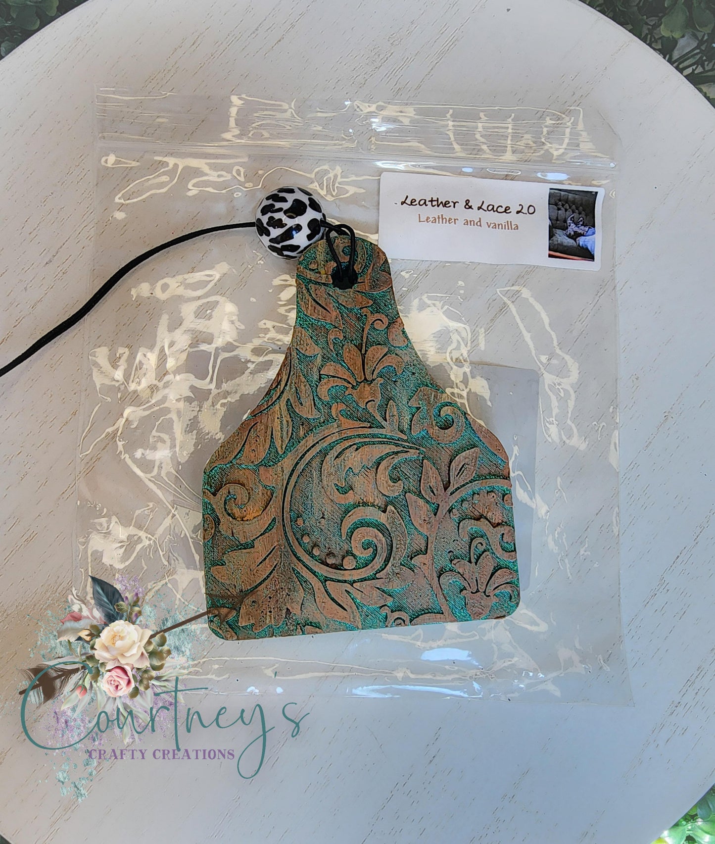 Tooled Cow Tag