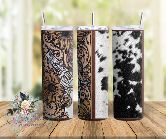 Cowhide & Tooled Leather