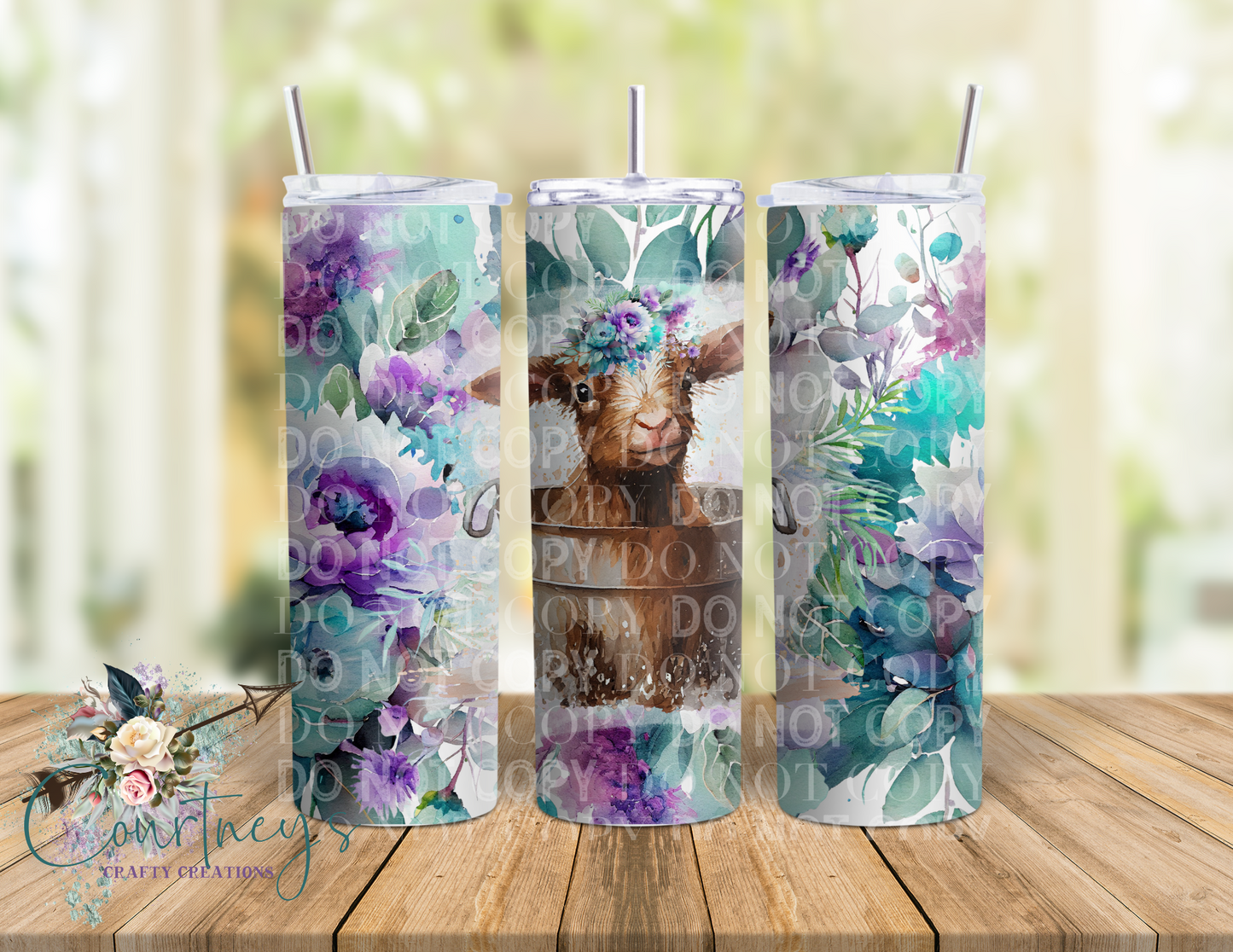 Floral Washtub