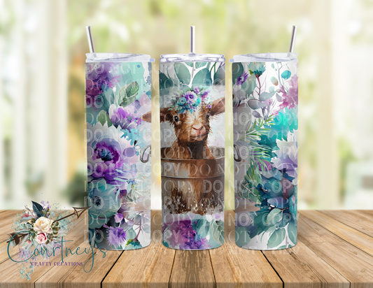 Floral Washtub