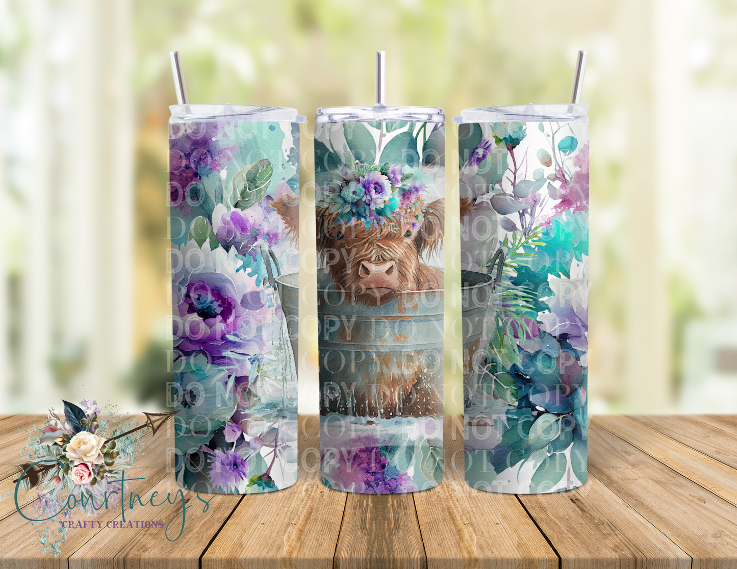 Floral Washtub